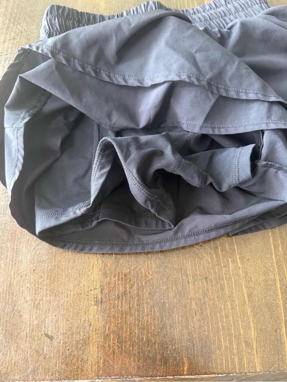 JoyLab Black Layered Ruffle Athletic Shorts, XS, extra small - Picture 5 of 7